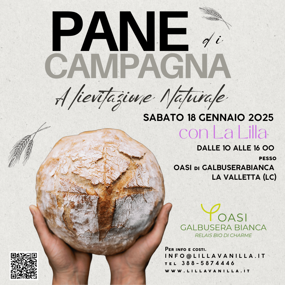 PANE DI CAMPAGNA A LIEVITAZIONE NATURALE